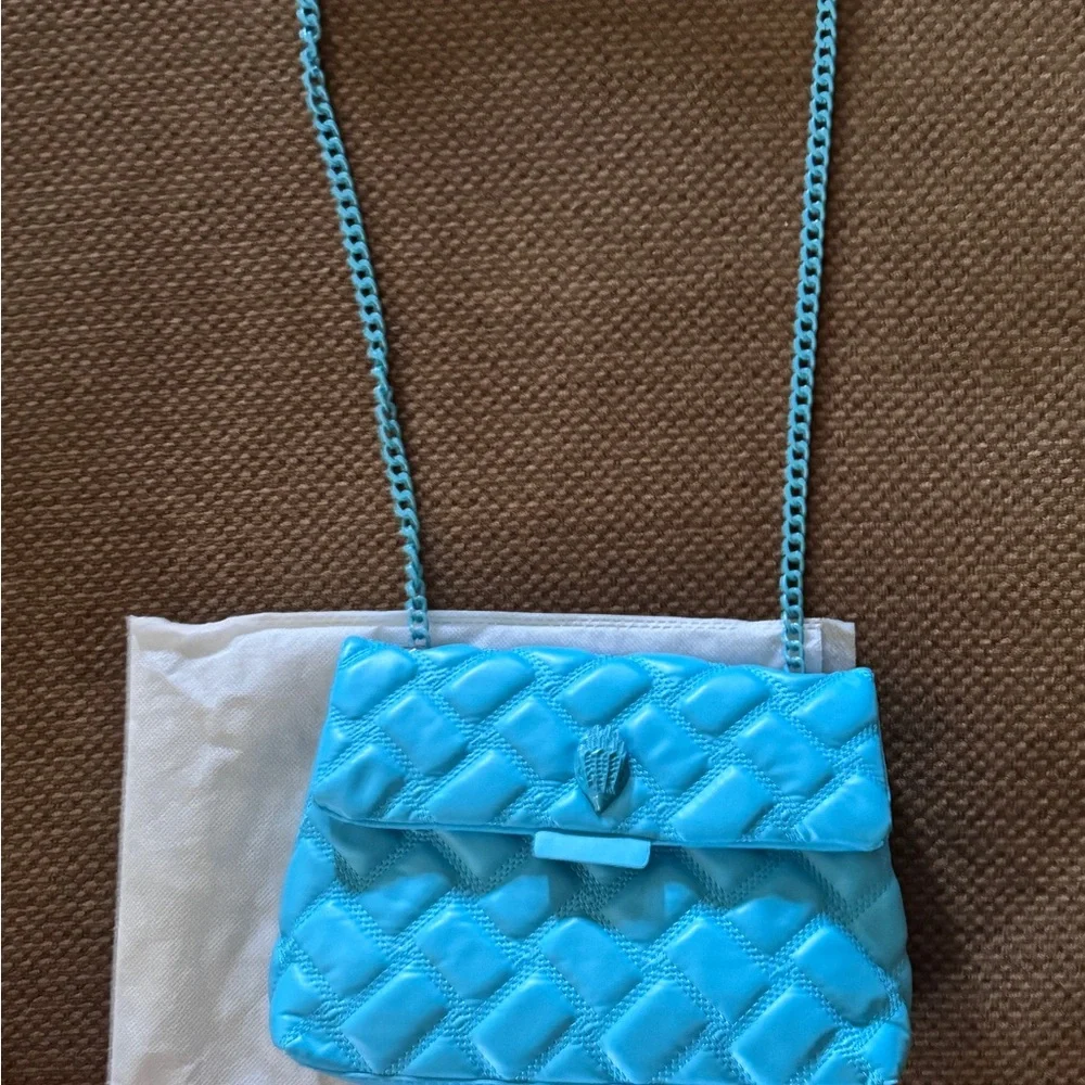 Elegant Blue Quilted Women's Bag - Picture 5 of 5